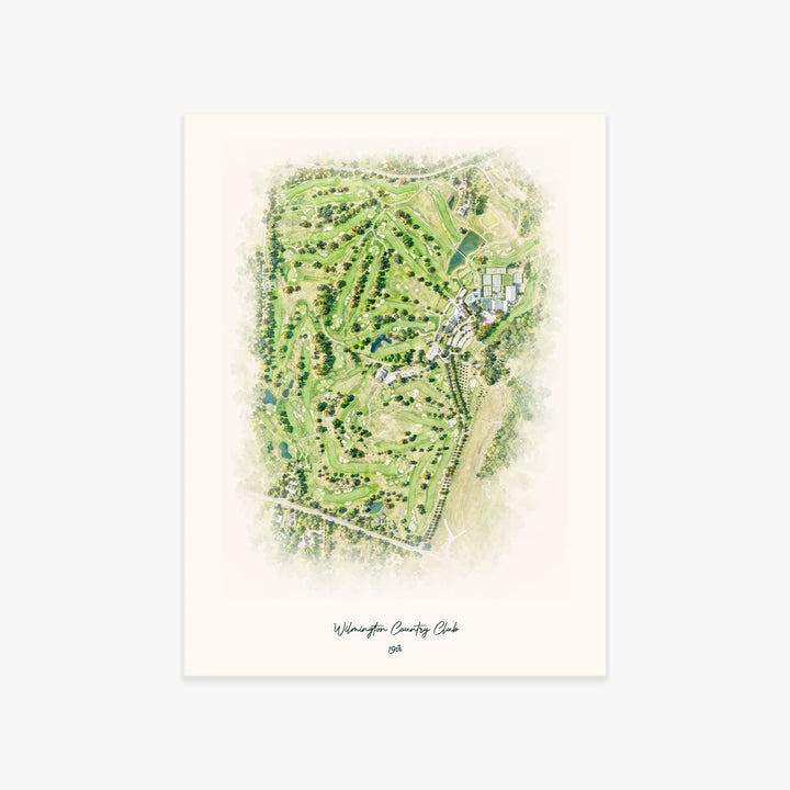 Wilmington Country Club printed artwork