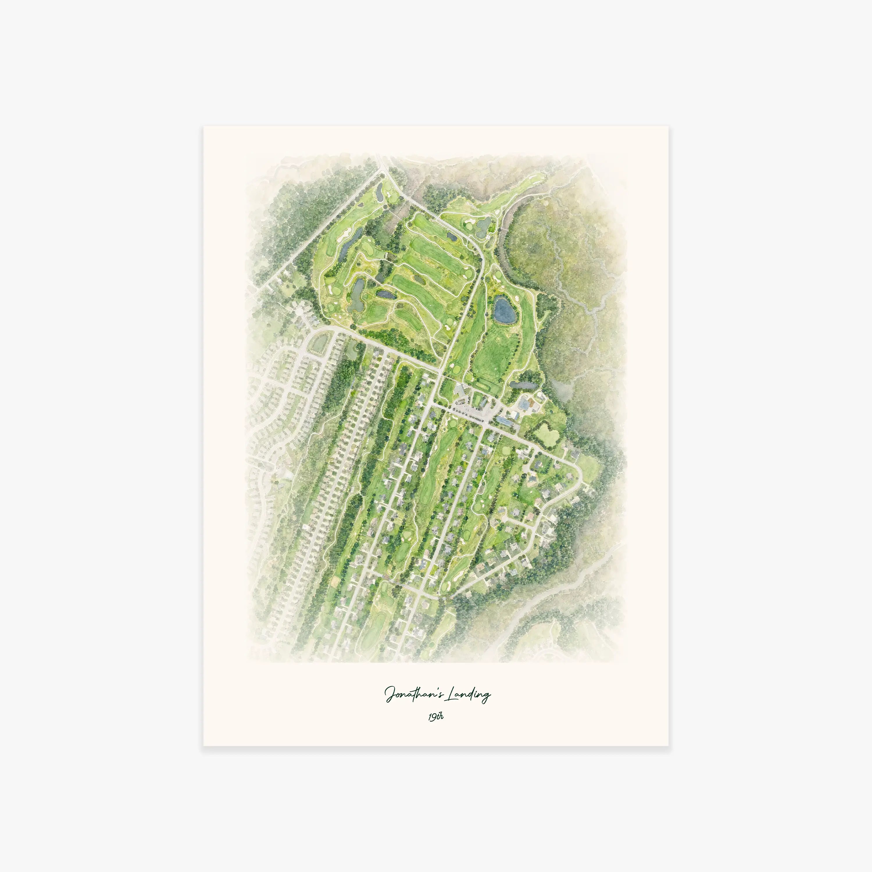 Jonathan's Landing printed artwork