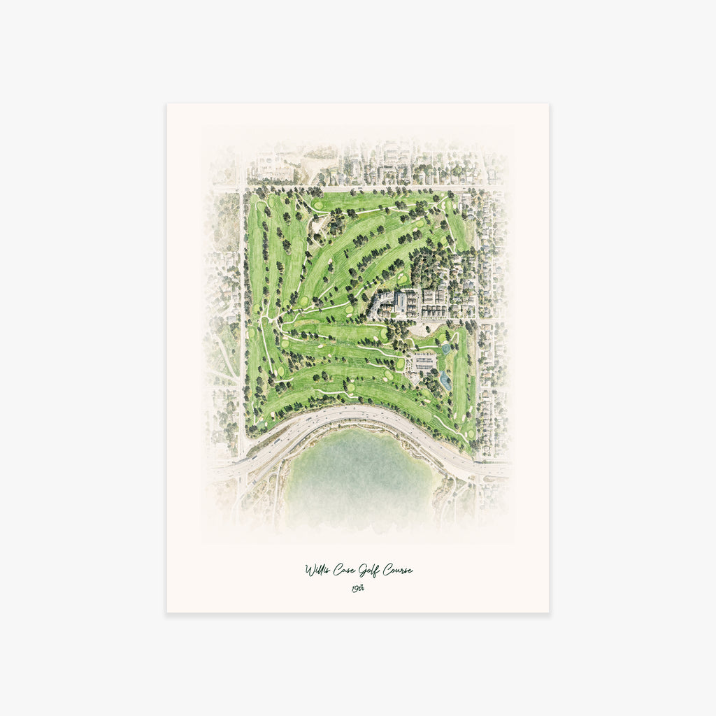 Willis Case Golf Course printed artwork
