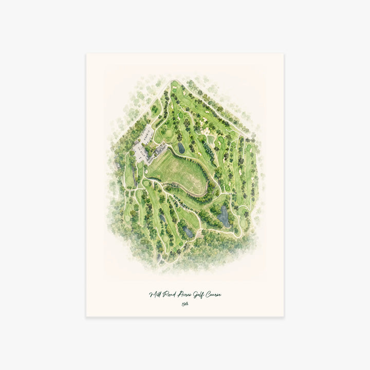 Mill Road Acres Golf Course printed artwork