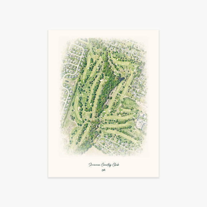 Shawnee Country Club printed artwork