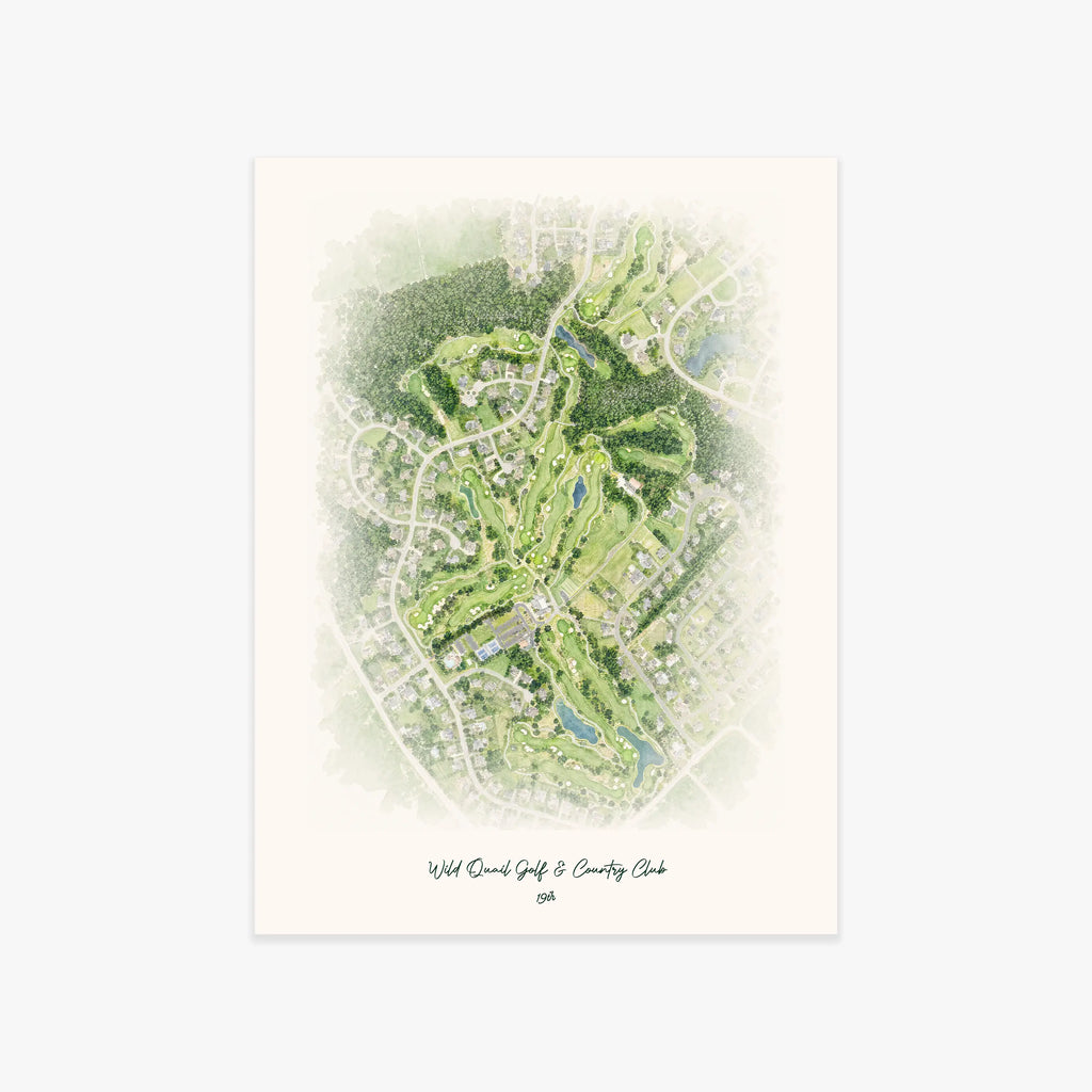 Wild Quail Golf & Country Club printed artwork