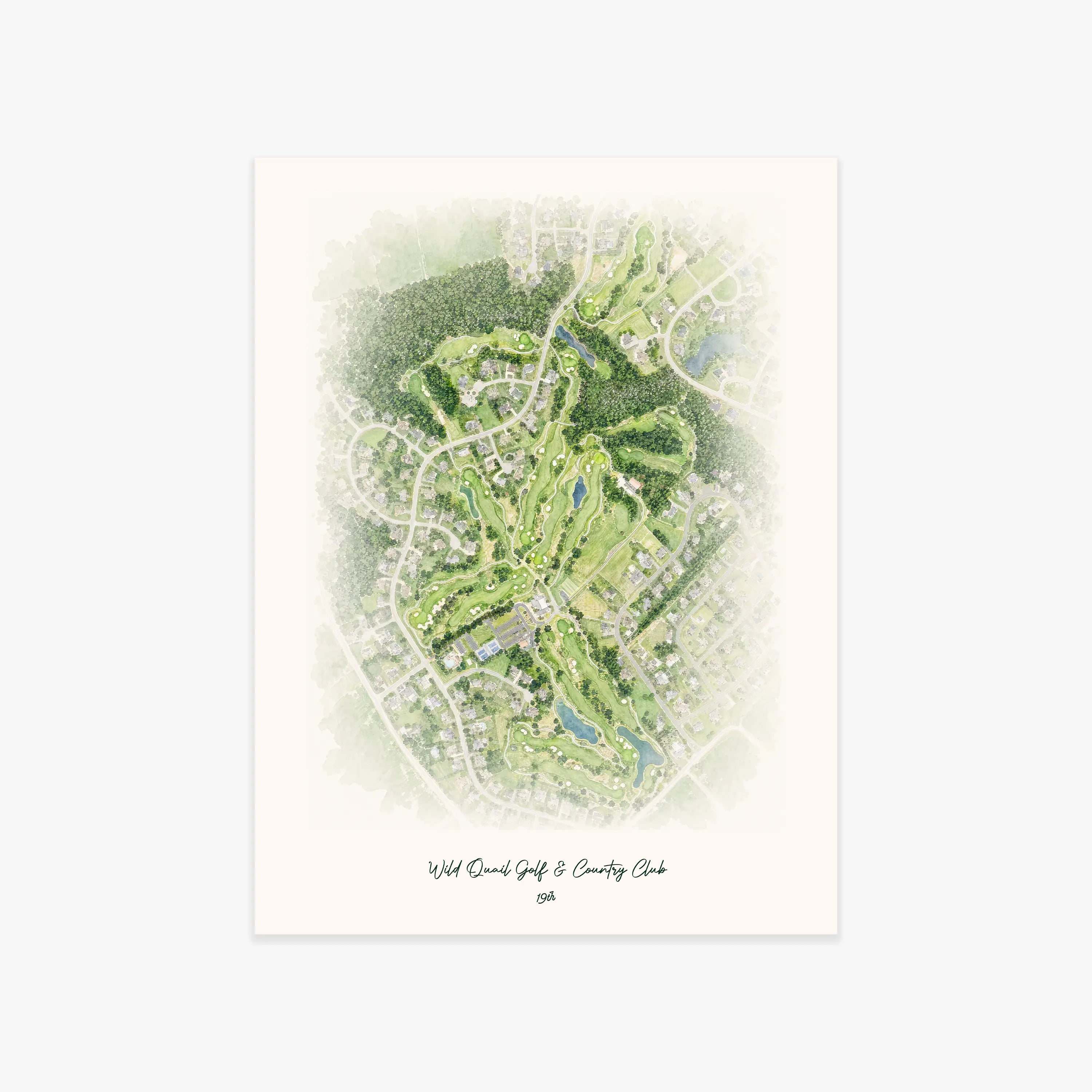 Wild Quail Golf & Country Club printed artwork
