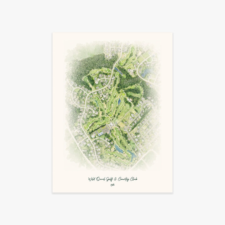Wild Quail Golf & Country Club printed artwork