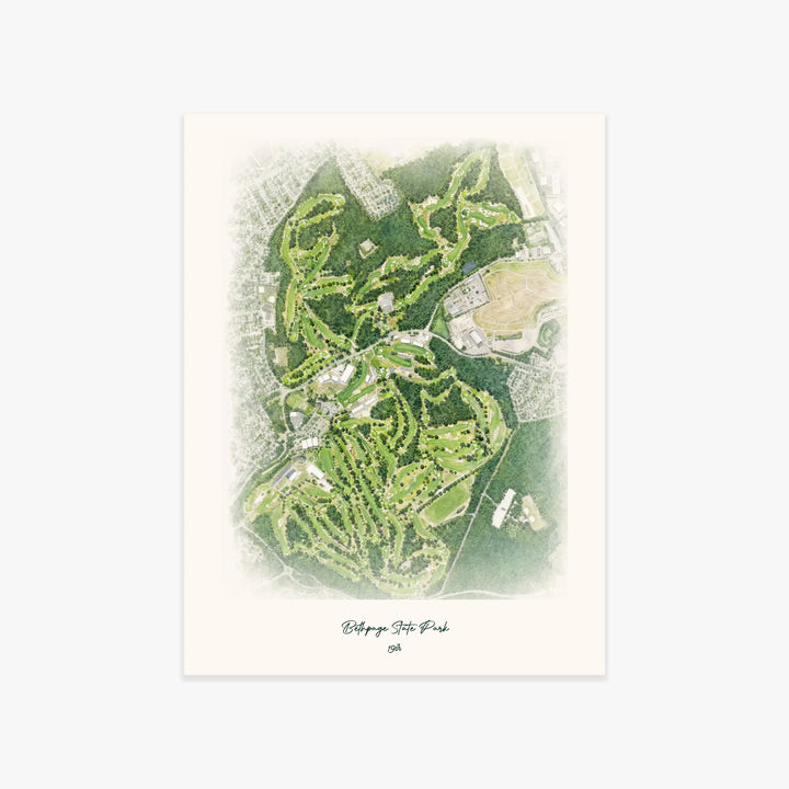Bethpage State Park printed artwork