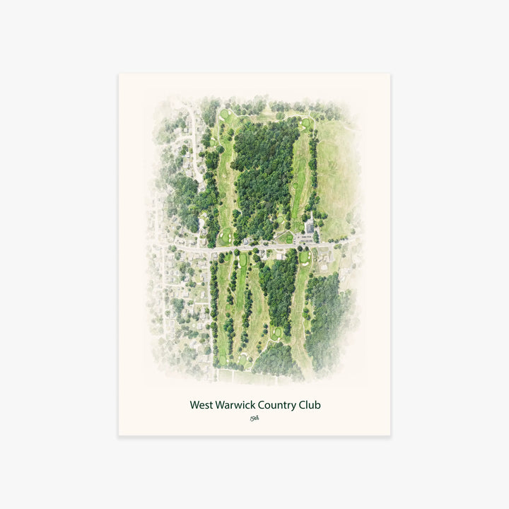 West Warwick Country Club printed artwork