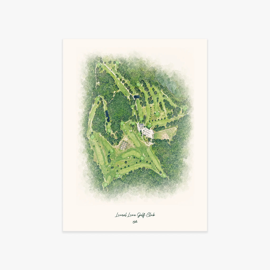 Laurel Lane Golf Club printed artwork