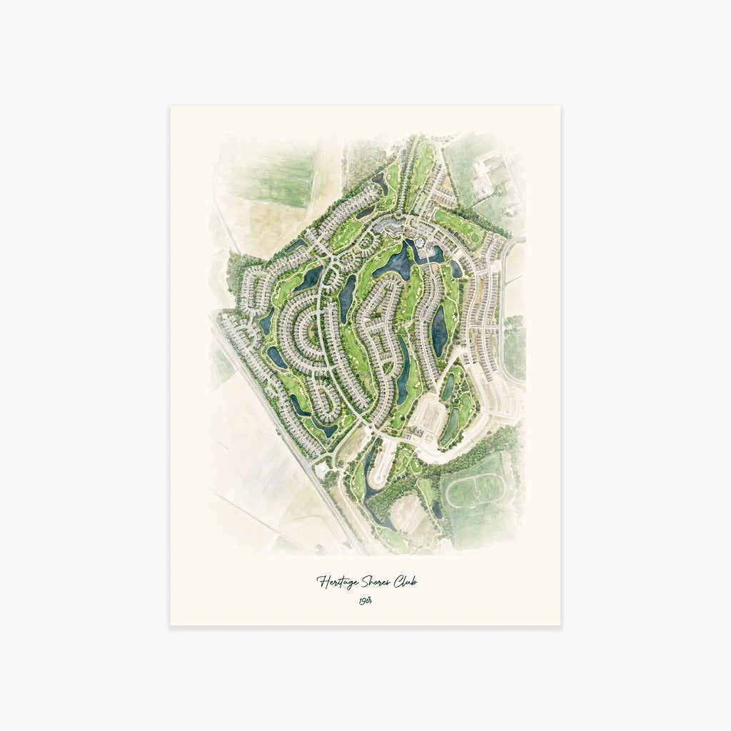 Heritage Shores Club printed artwork