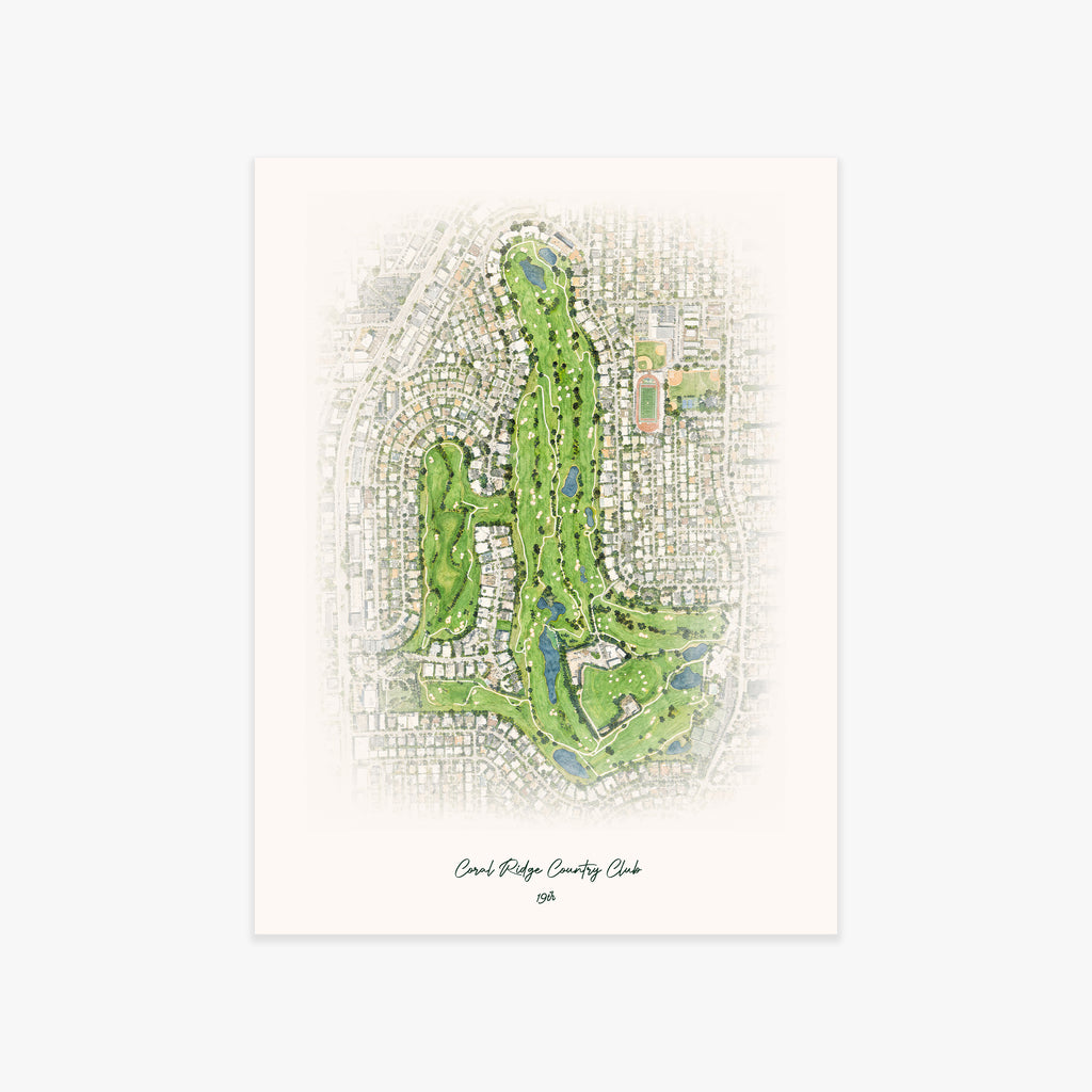 Coral Ridge Country Club printed artwork