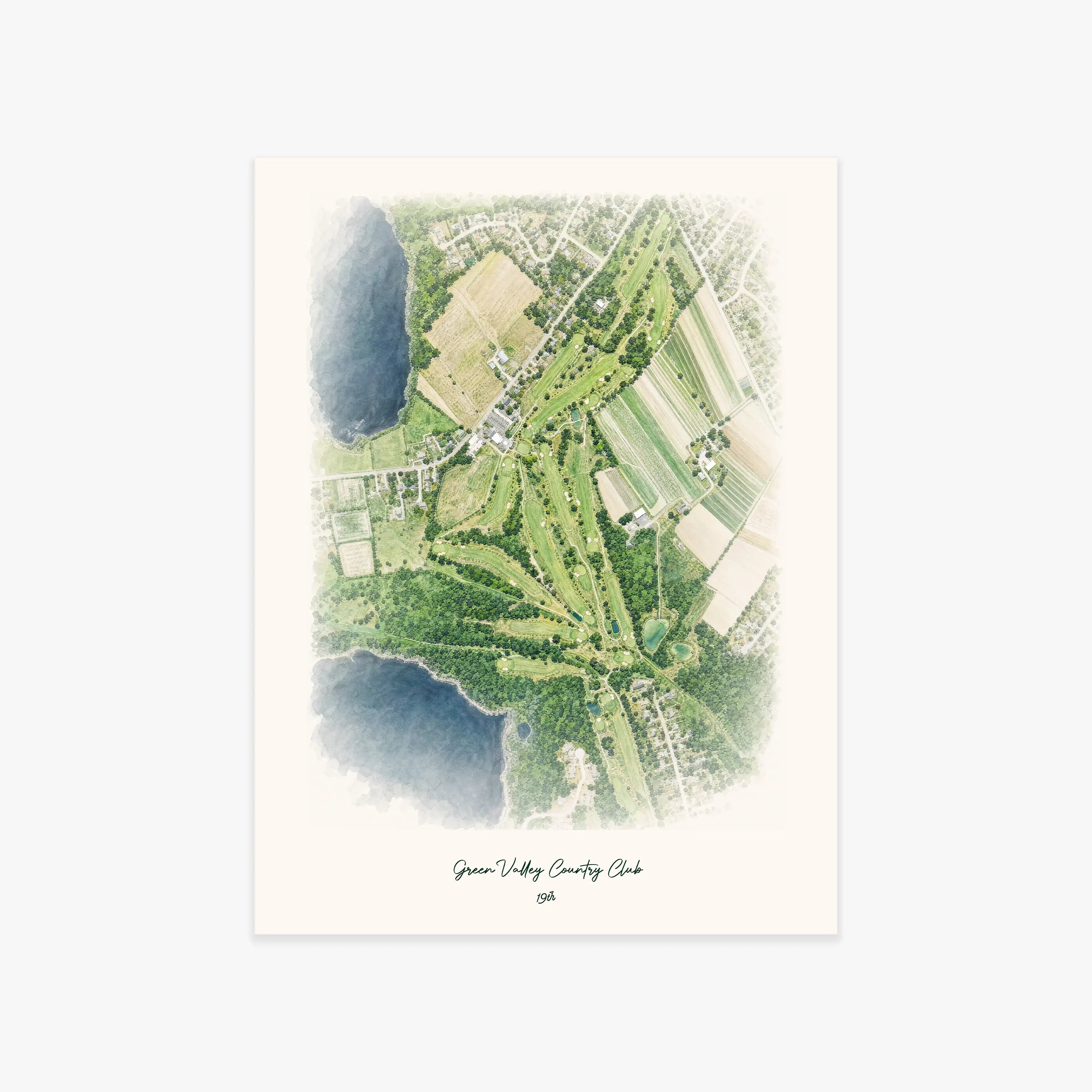 Green Valley Country Club printed artwork
