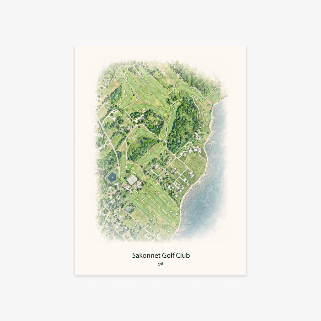 Sakonnet Golf Club printed artwork