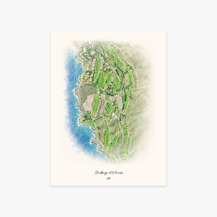 Challenge at Manele printed artwork