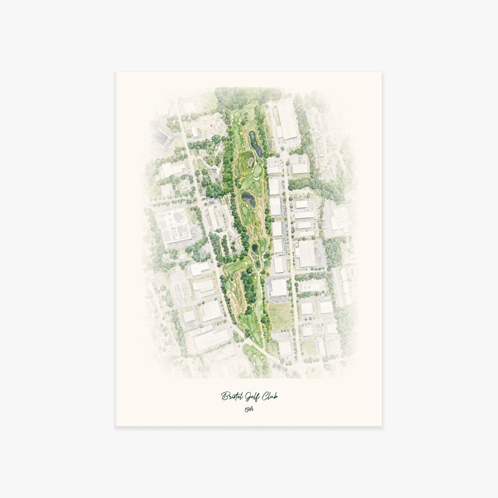 Bristol Golf Club printed artwork