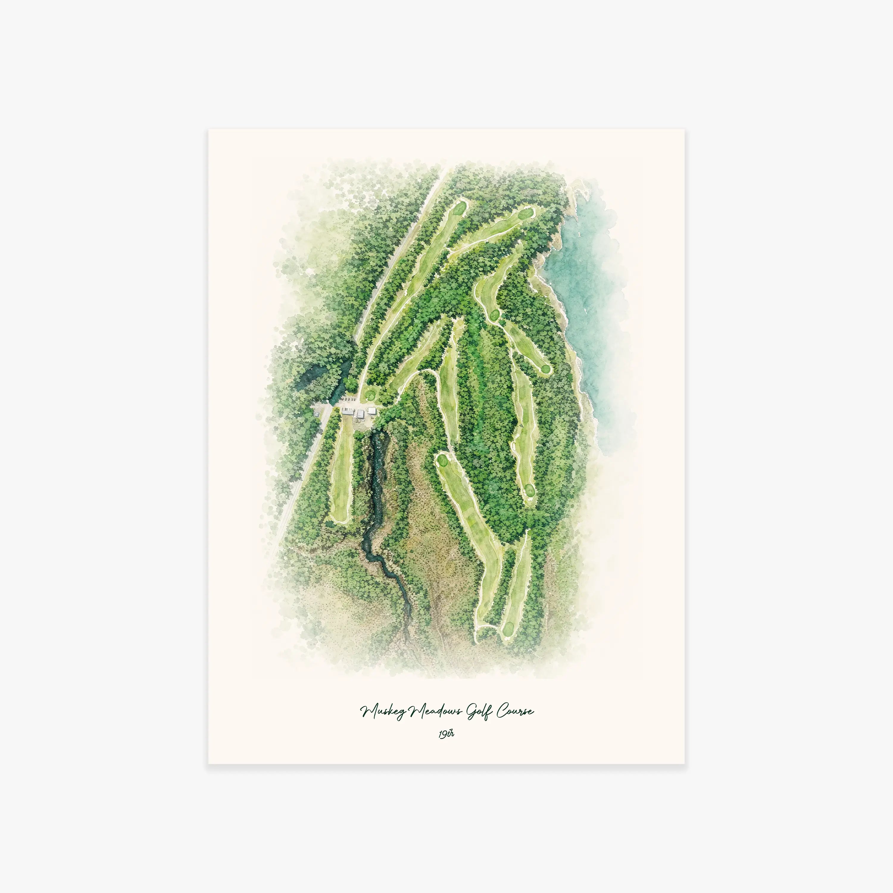 Muskeg Meadows Golf Course printed artwork