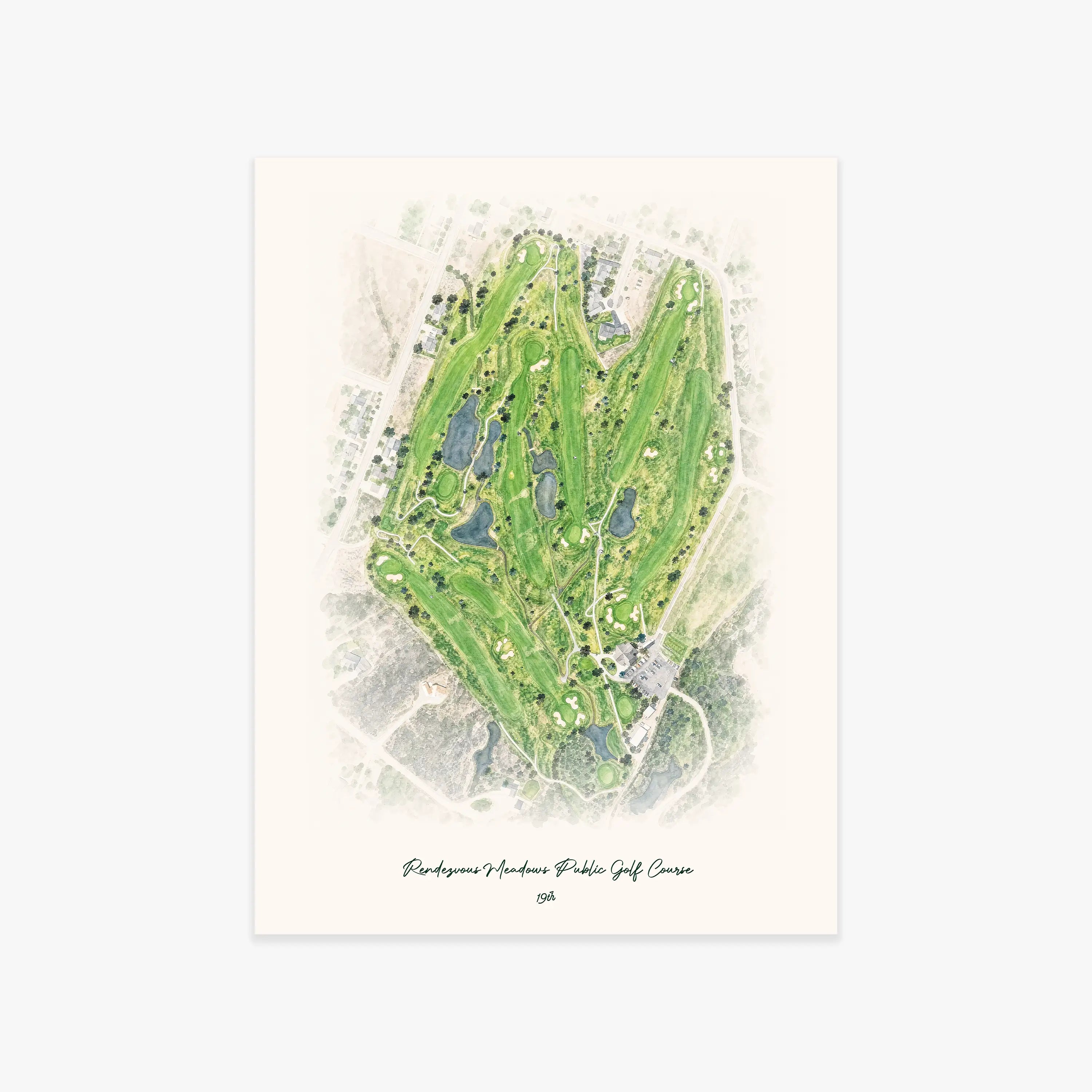 Rendezvous Meadows Public Golf Course printed artwork