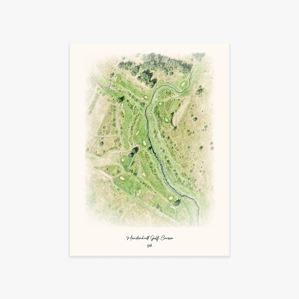 Mendenhall Golf Course printed artwork