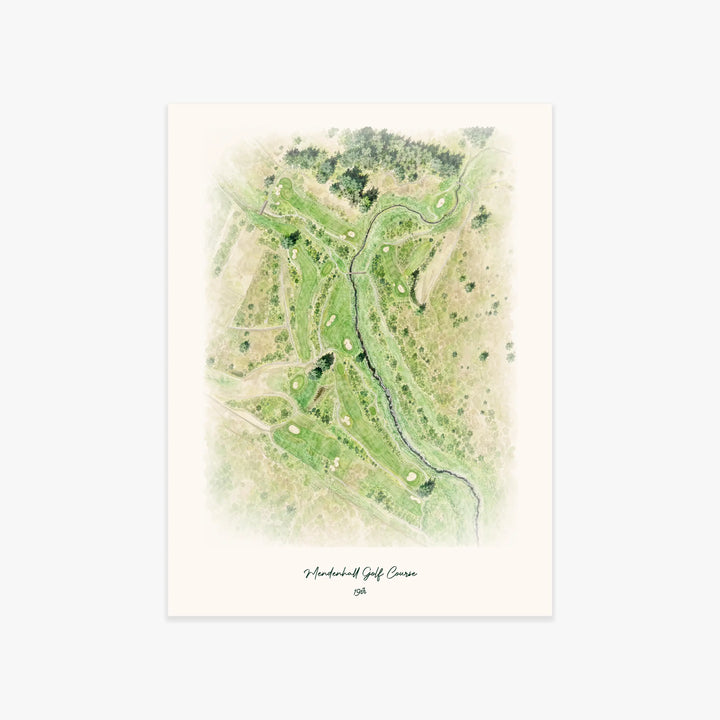 Mendenhall Golf Course printed artwork