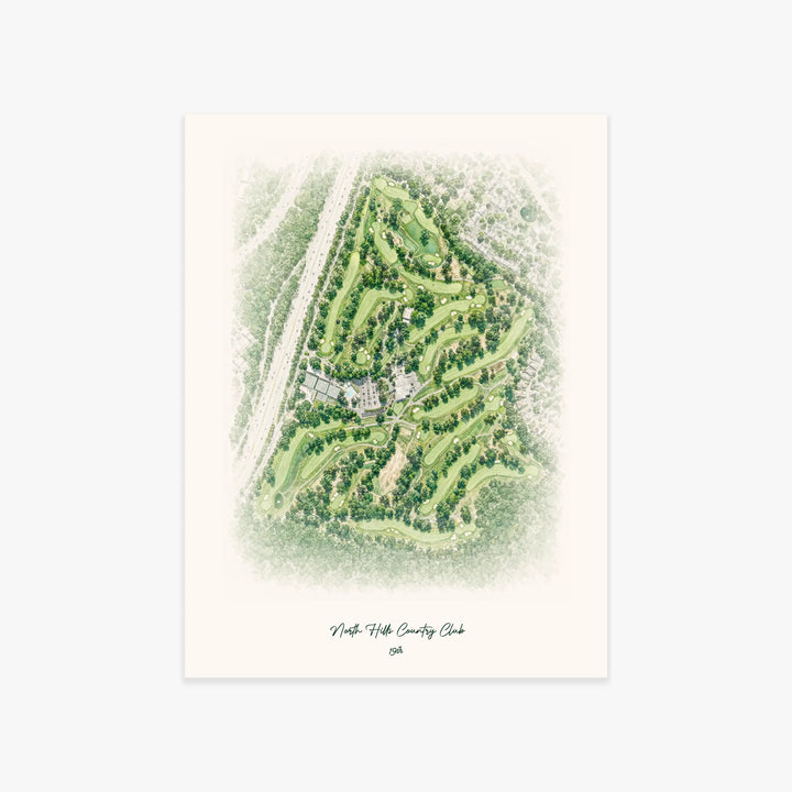 North Hills Country Club printed artwork