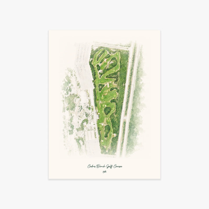 Cedar Beach Golf Course printed artwork