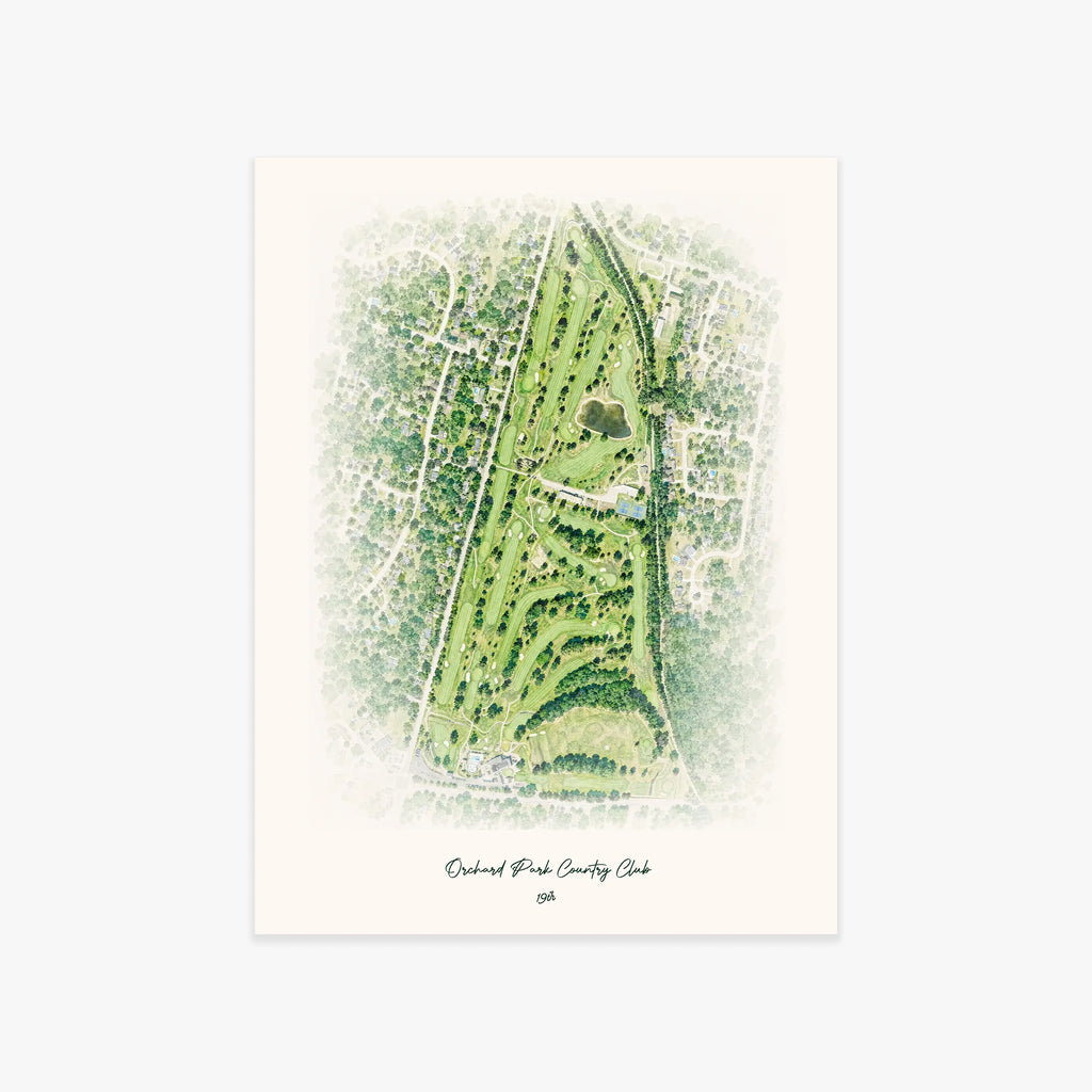 Orchard Park Country Club printed artwork