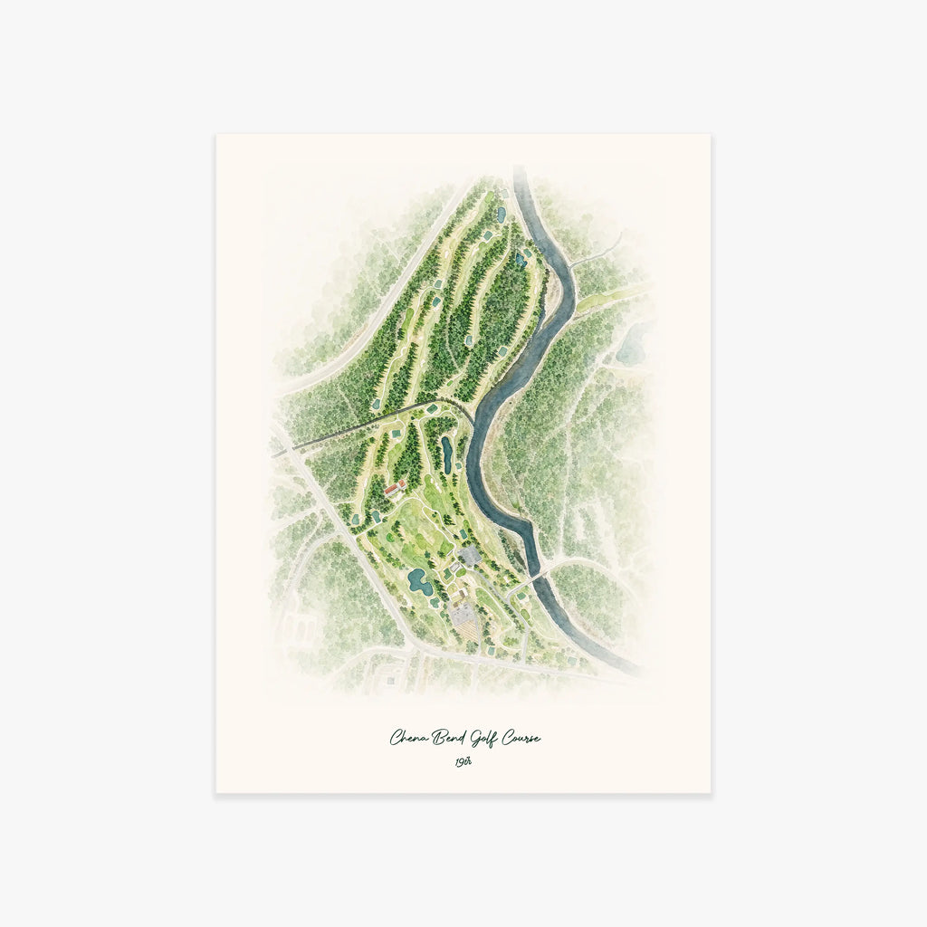 Chena Bend Golf Course printed artwork