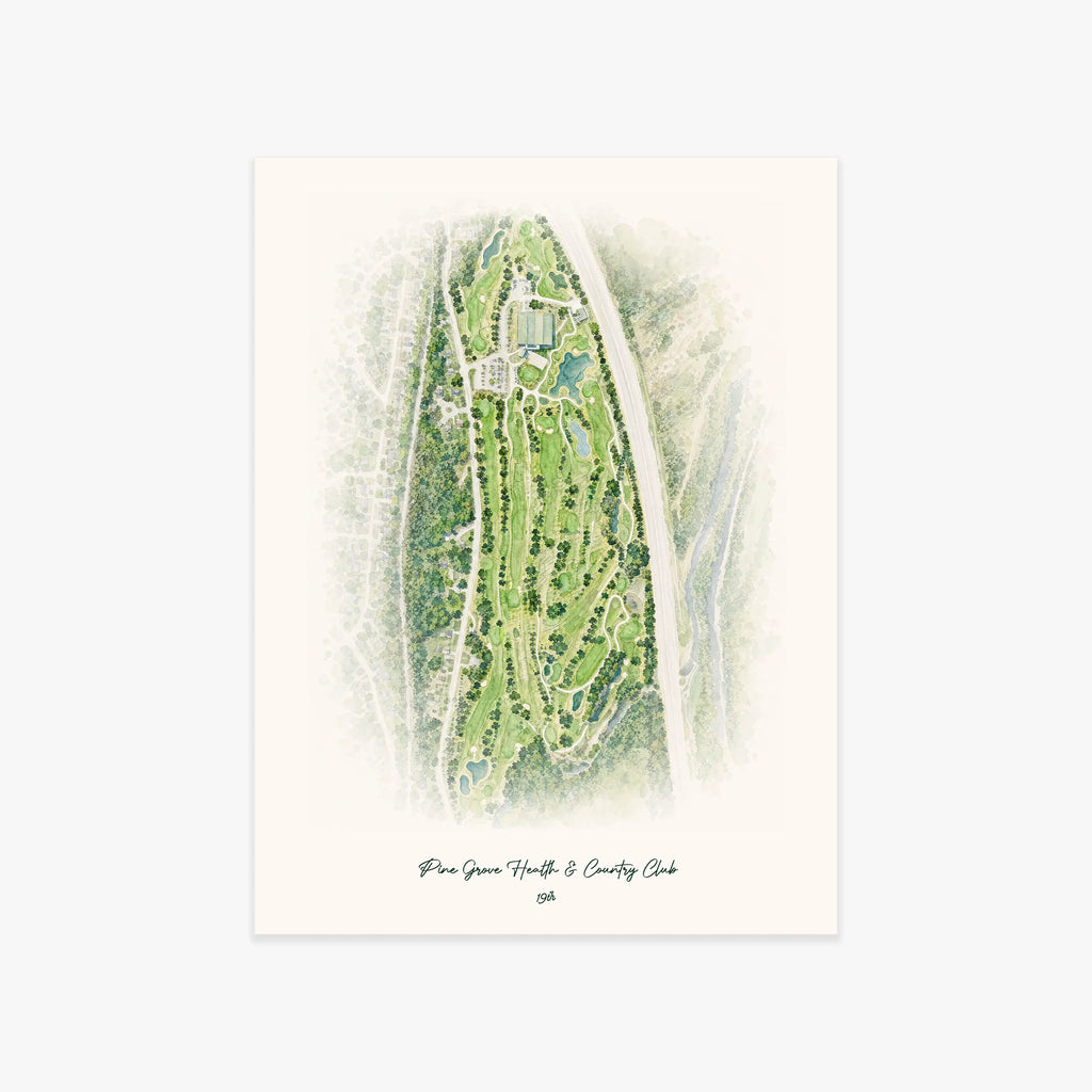 Pine Grove Health & Country Club printed artwork