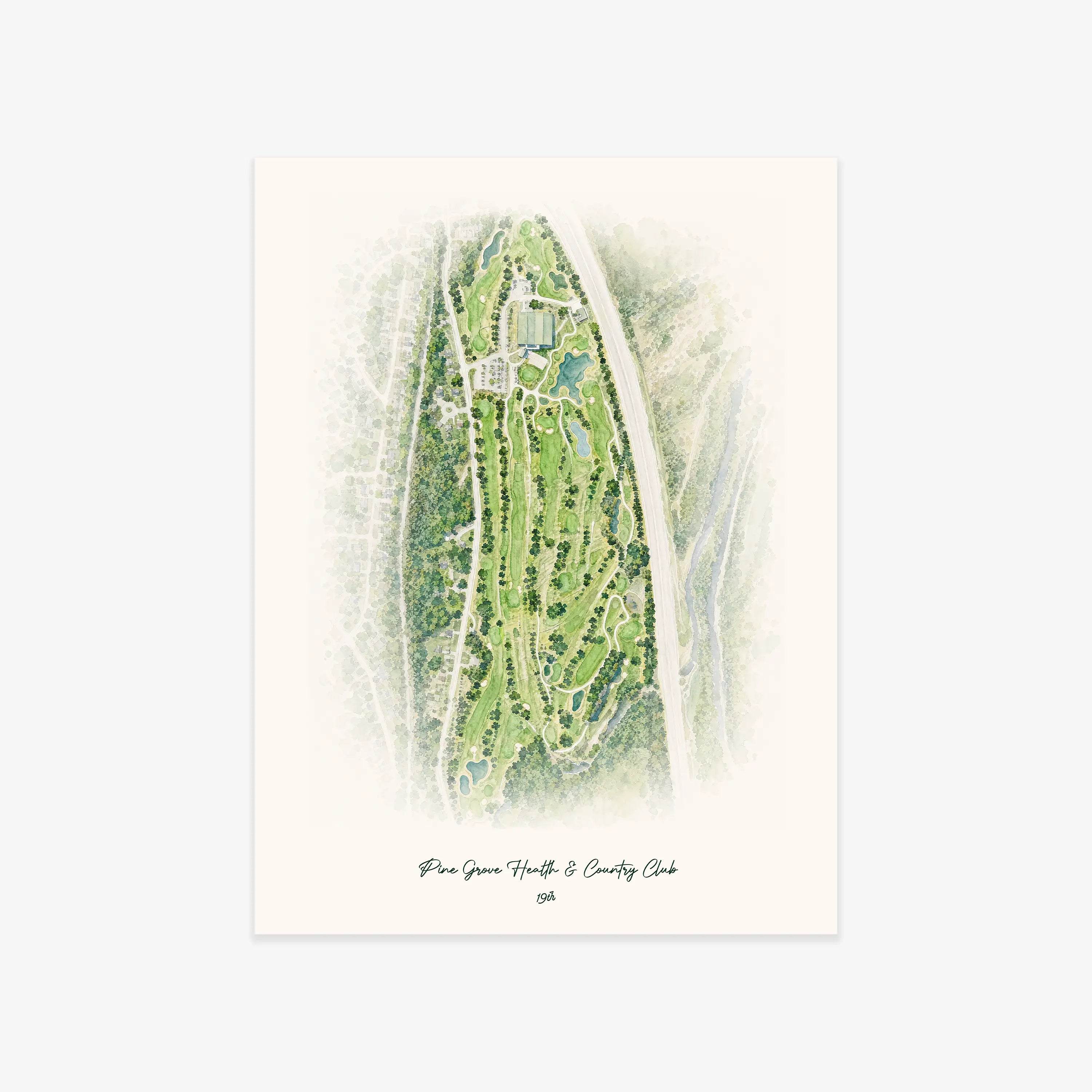 Pine Grove Health & Country Club printed artwork