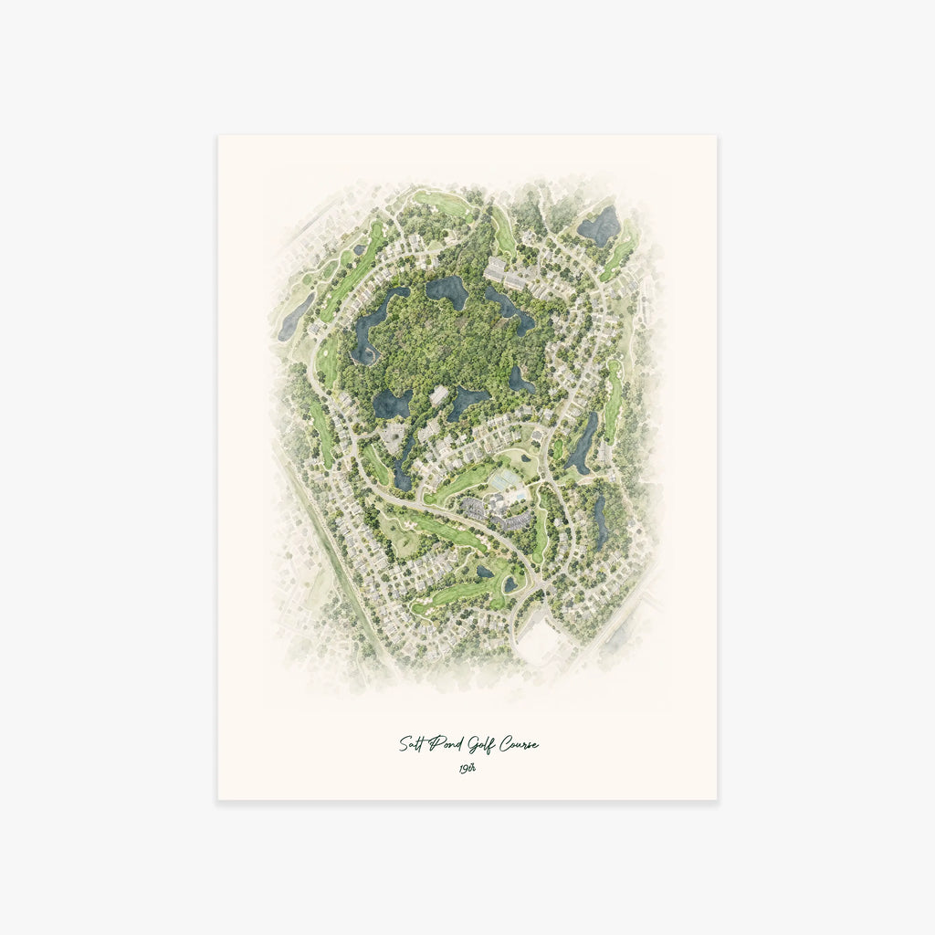 Salt Pond Golf Course printed artwork