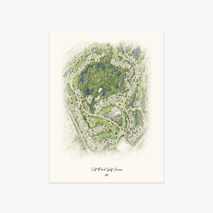 Salt Pond Golf Course printed artwork