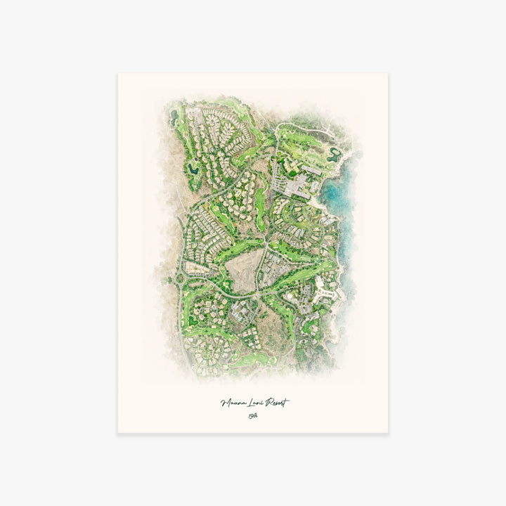 Mauna Lani Resort printed artwork
