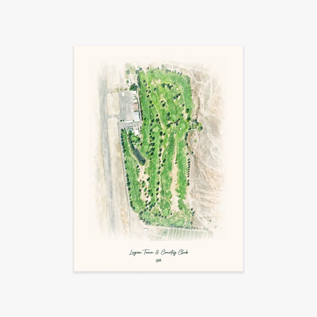 Legion Town & Country Club printed artwork