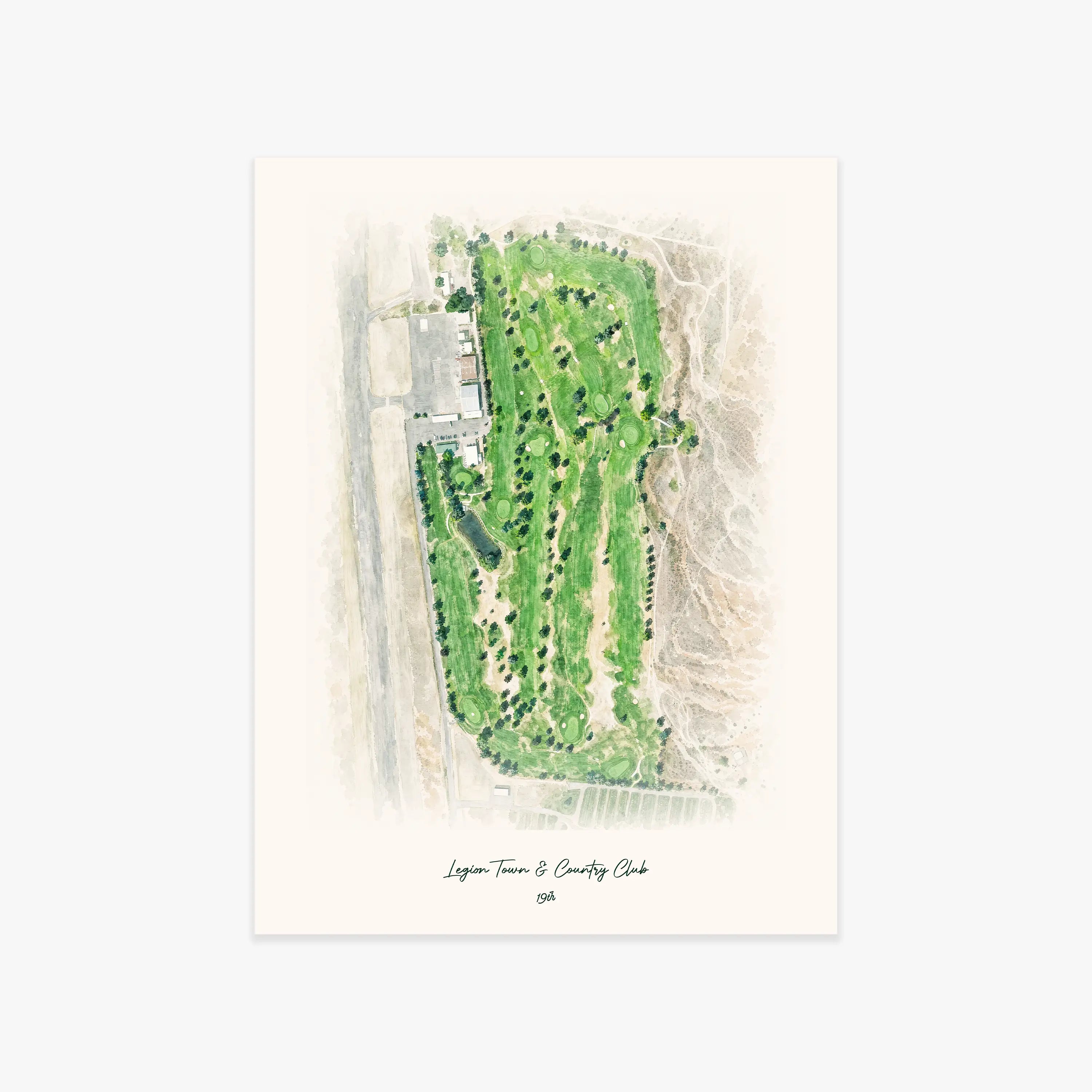 Legion Town & Country Club printed artwork