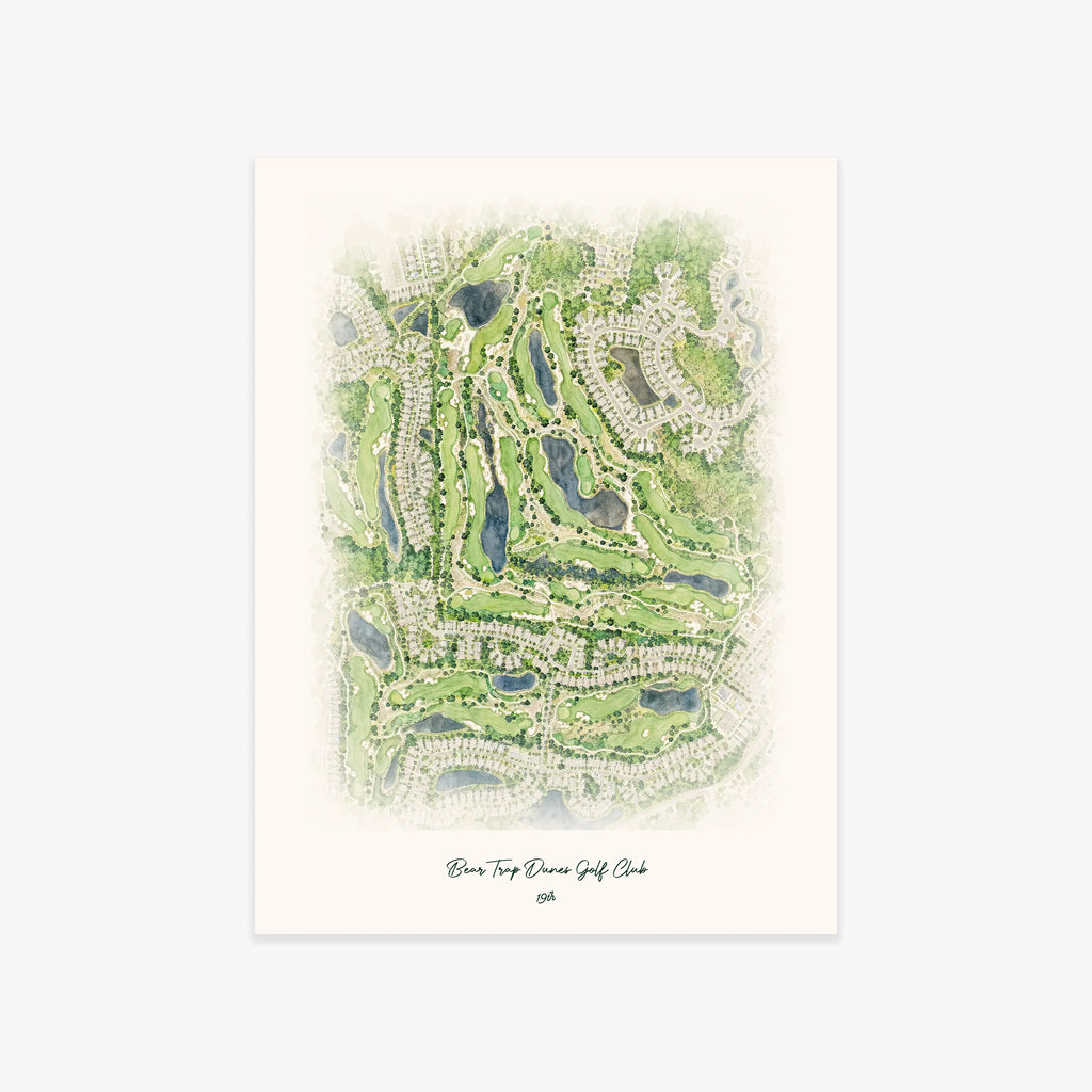Bear Trap Dunes Golf Club printed artwork