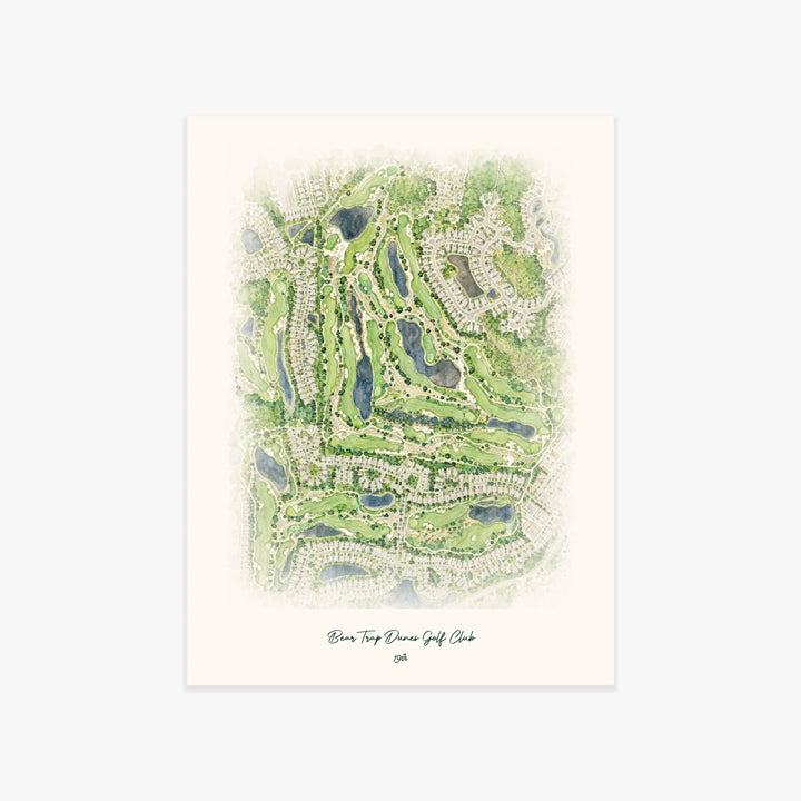Bear Trap Dunes Golf Club printed artwork