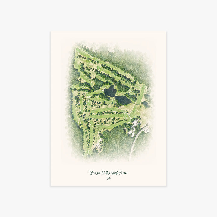 Yawgoo Valley Golf Course printed artwork
