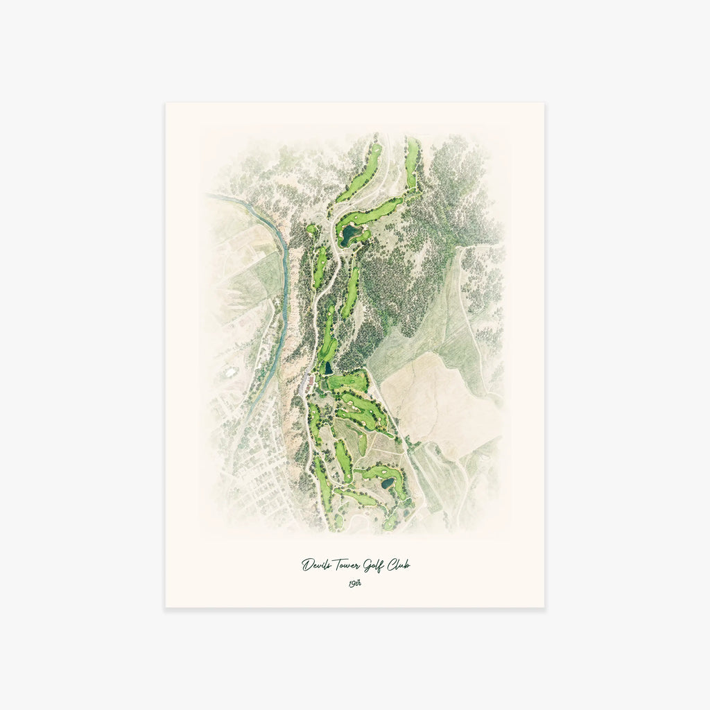 Devils Tower Golf Club printed artwork