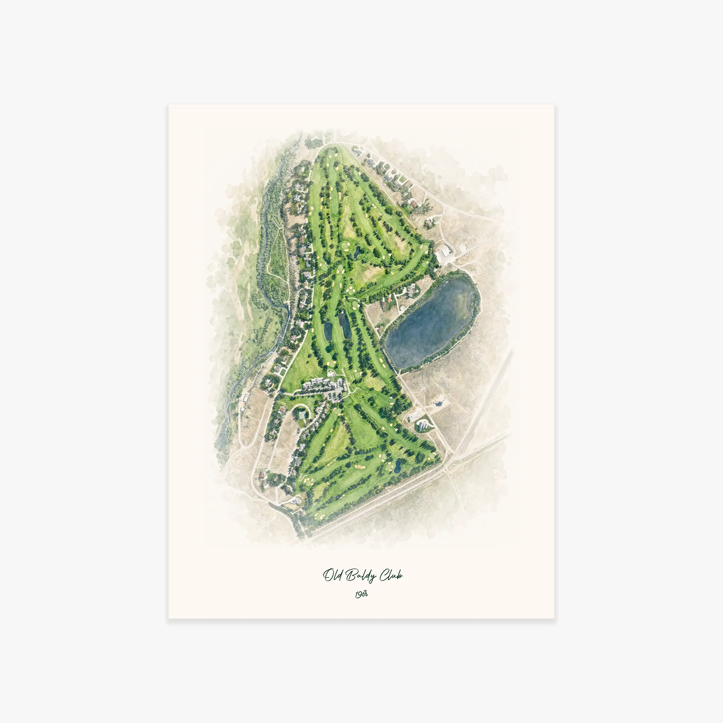 Old Baldy Club printed artwork