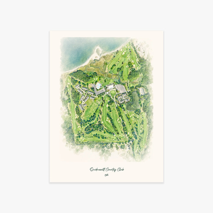 Quidnessett Country Club printed artwork