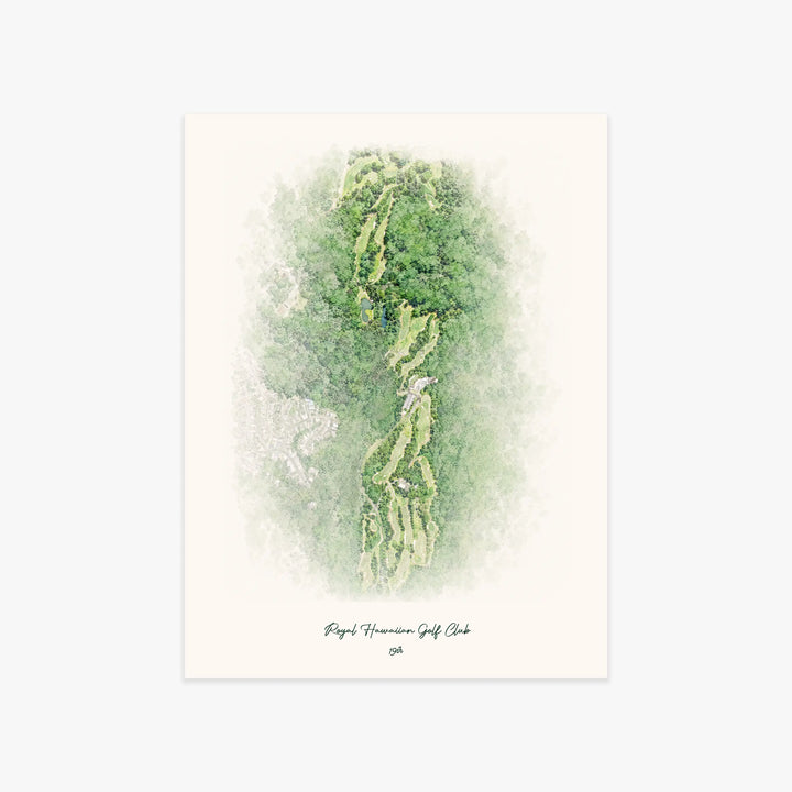 Royal Hawaiian Golf Club printed artwork