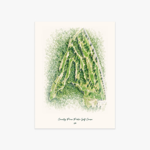 Coventry Pines Public Golf Course printed artwork