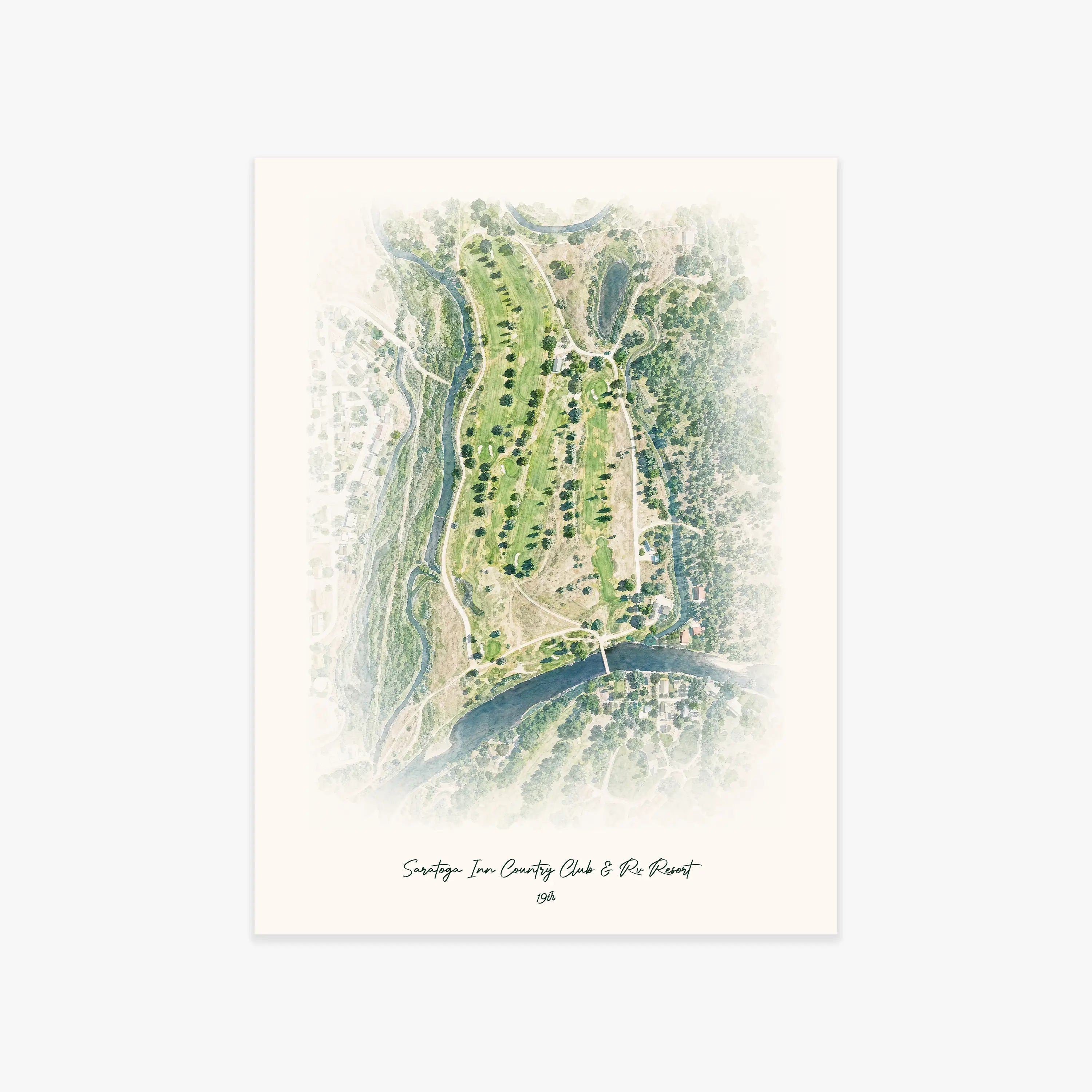 Saratoga Inn Country Club & Rv Resort printed artwork