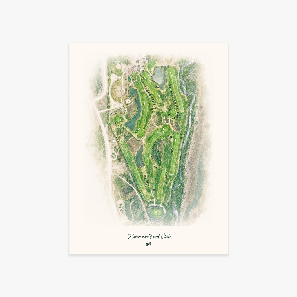 Kemmerer Field Club printed artwork