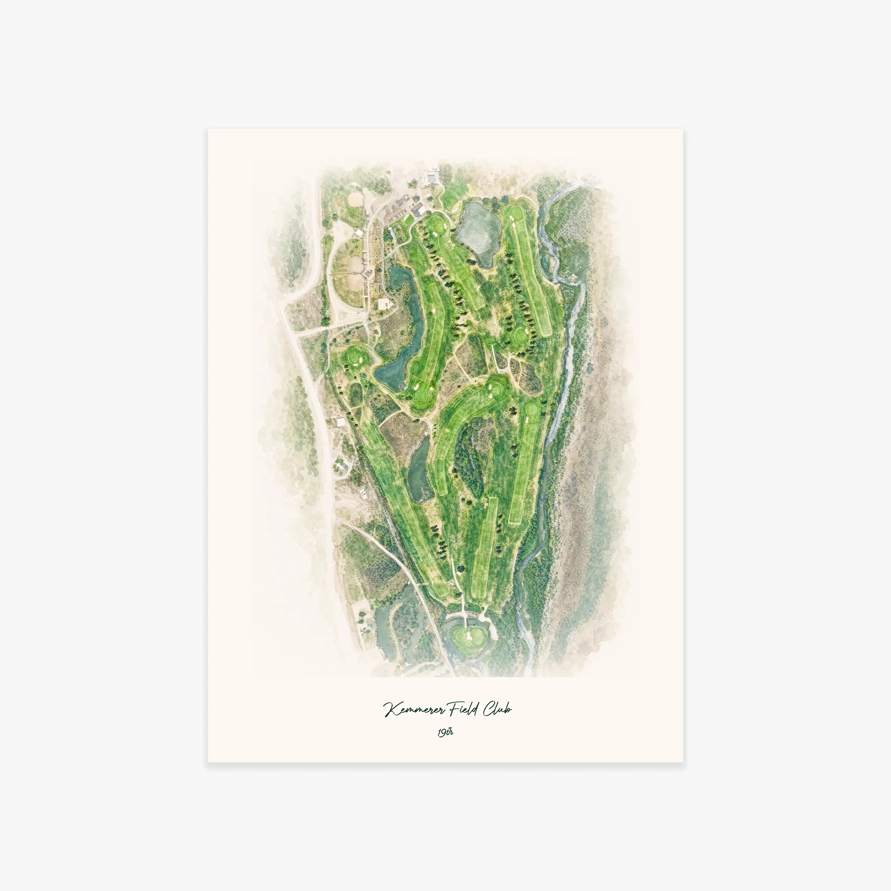 Kemmerer Field Club printed artwork