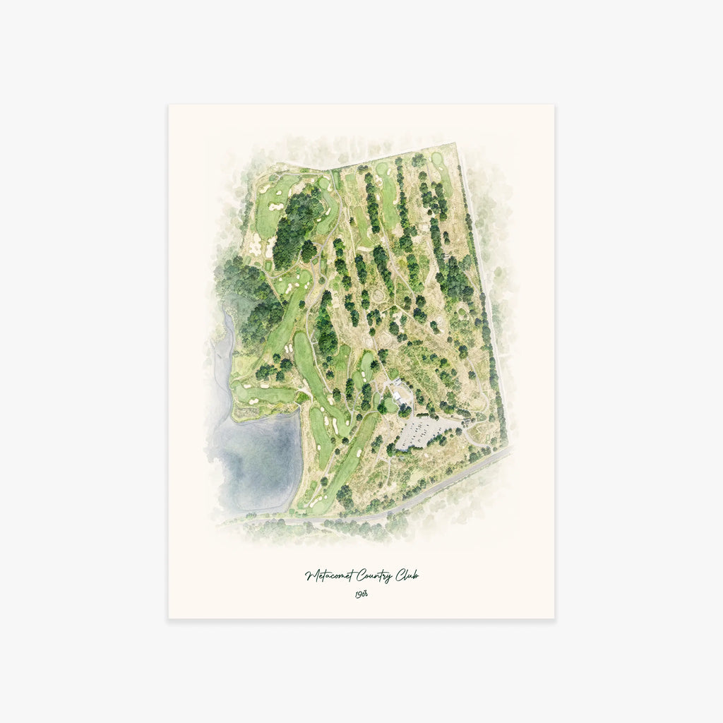 Metacomet Country Club printed artwork