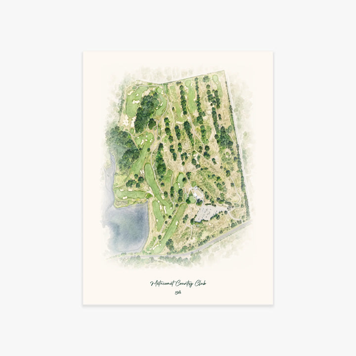 Metacomet Country Club printed artwork