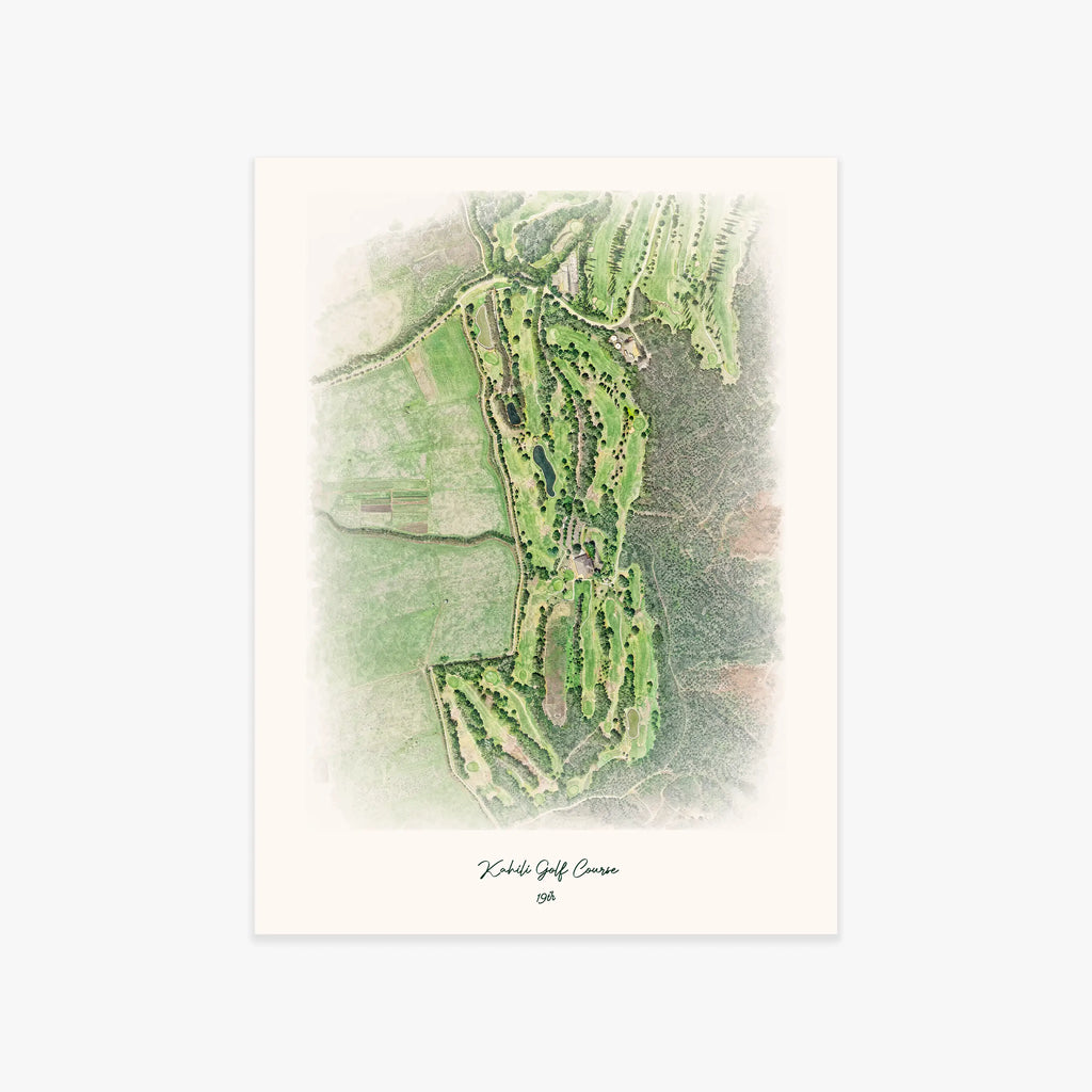 Kahili Golf Course printed artwork