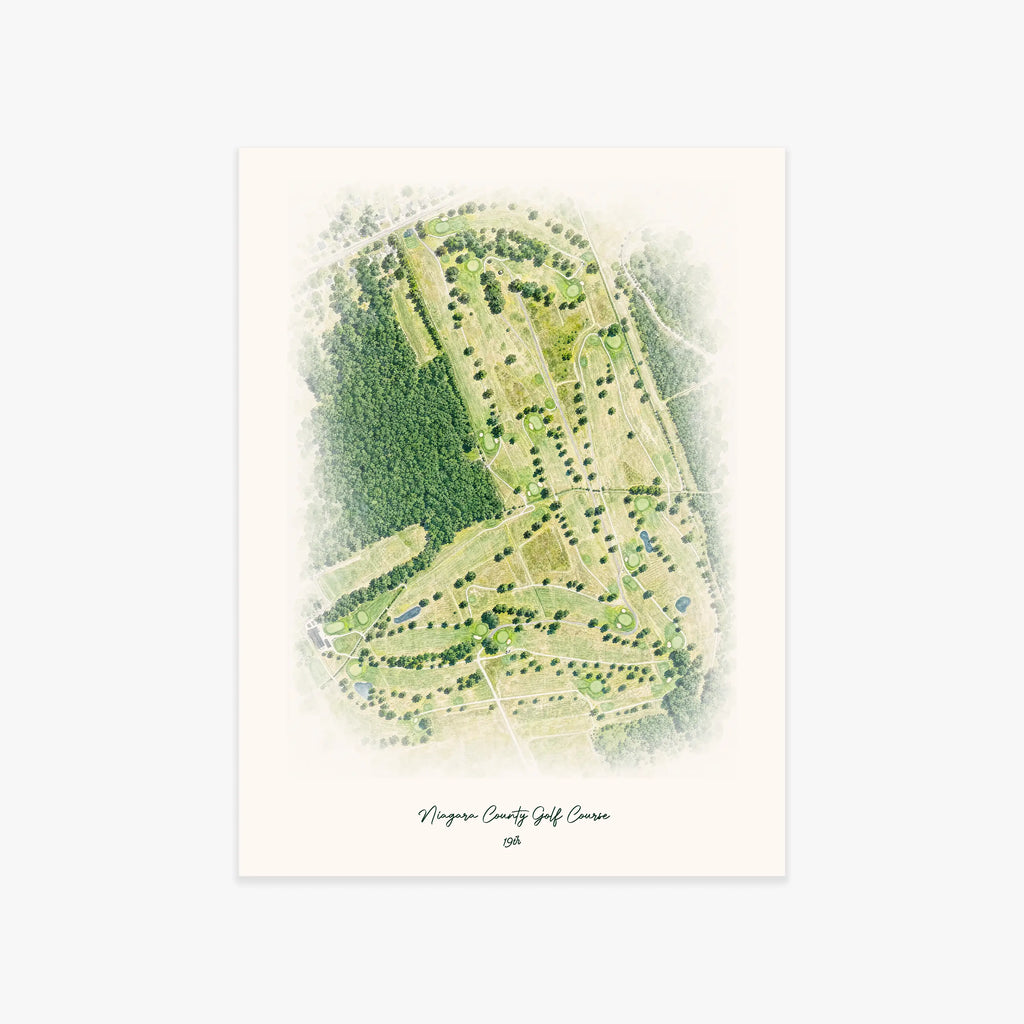 Niagara County Golf Course printed artwork