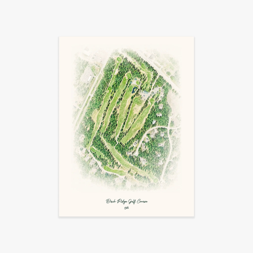 Birch Ridge Golf Course printed artwork