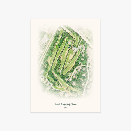 Birch Ridge Golf Course printed artwork