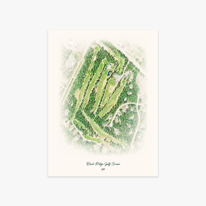 Birch Ridge Golf Course printed artwork